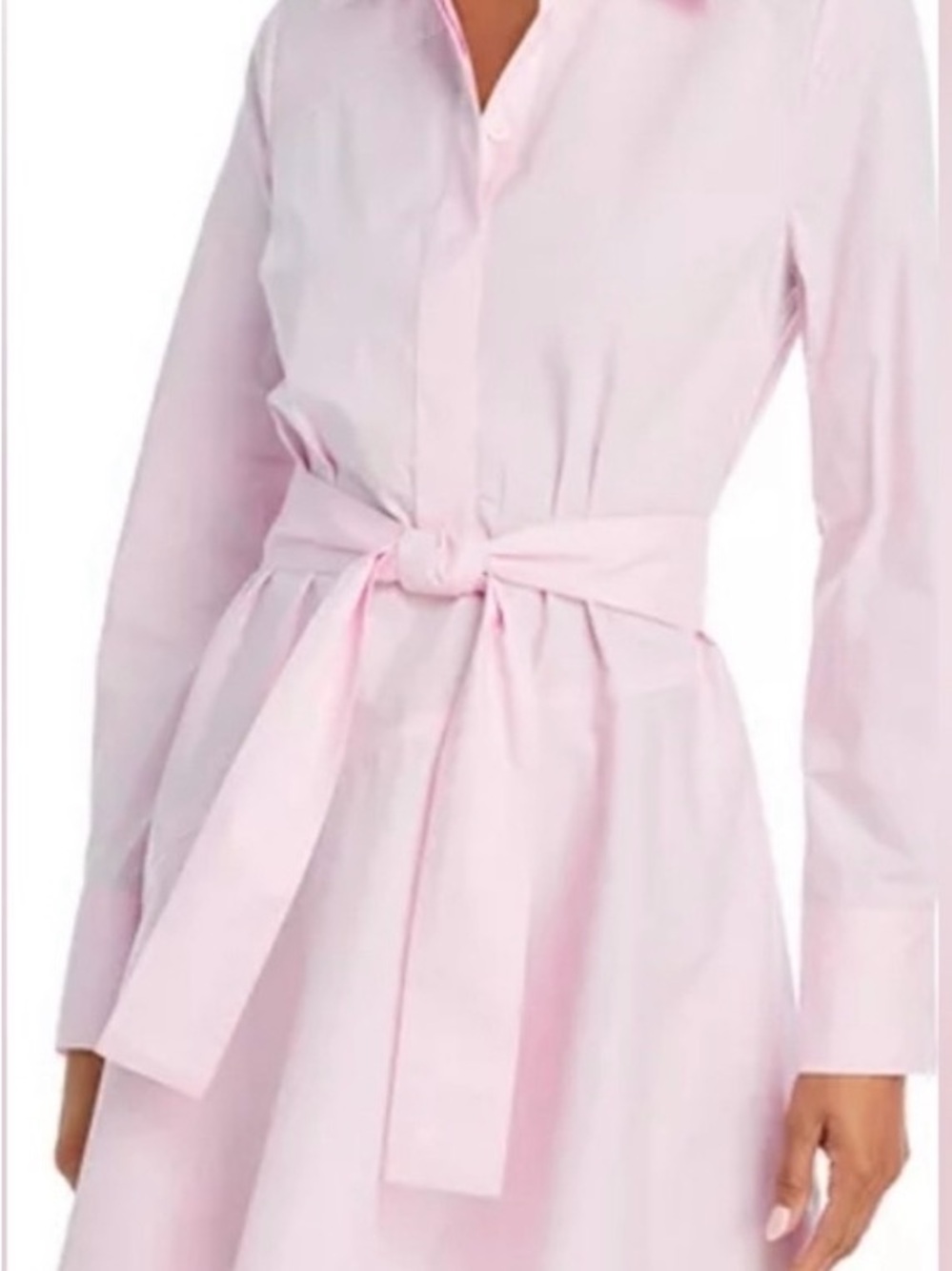 10 Crosby Derek Lam Pink Button-Front Shirt Dress
